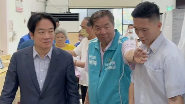 ▲▼賴清德出席黨職選舉投票。（圖／民進黨台南市黨部提供）