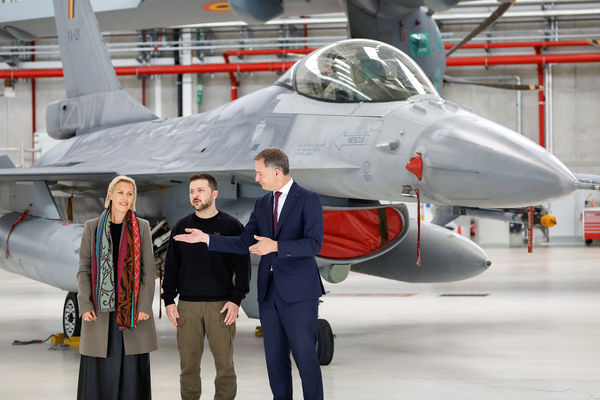 ▲▼比利時簽署軍援烏克蘭30架F-16。（圖／路透社）