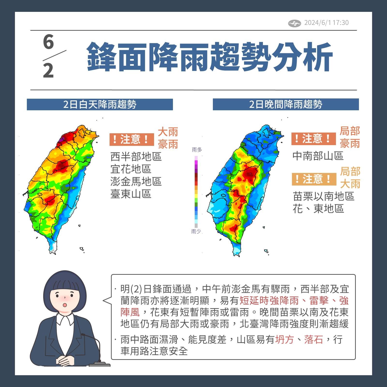 ▲▼天氣趨勢。（圖／氣象署提供）