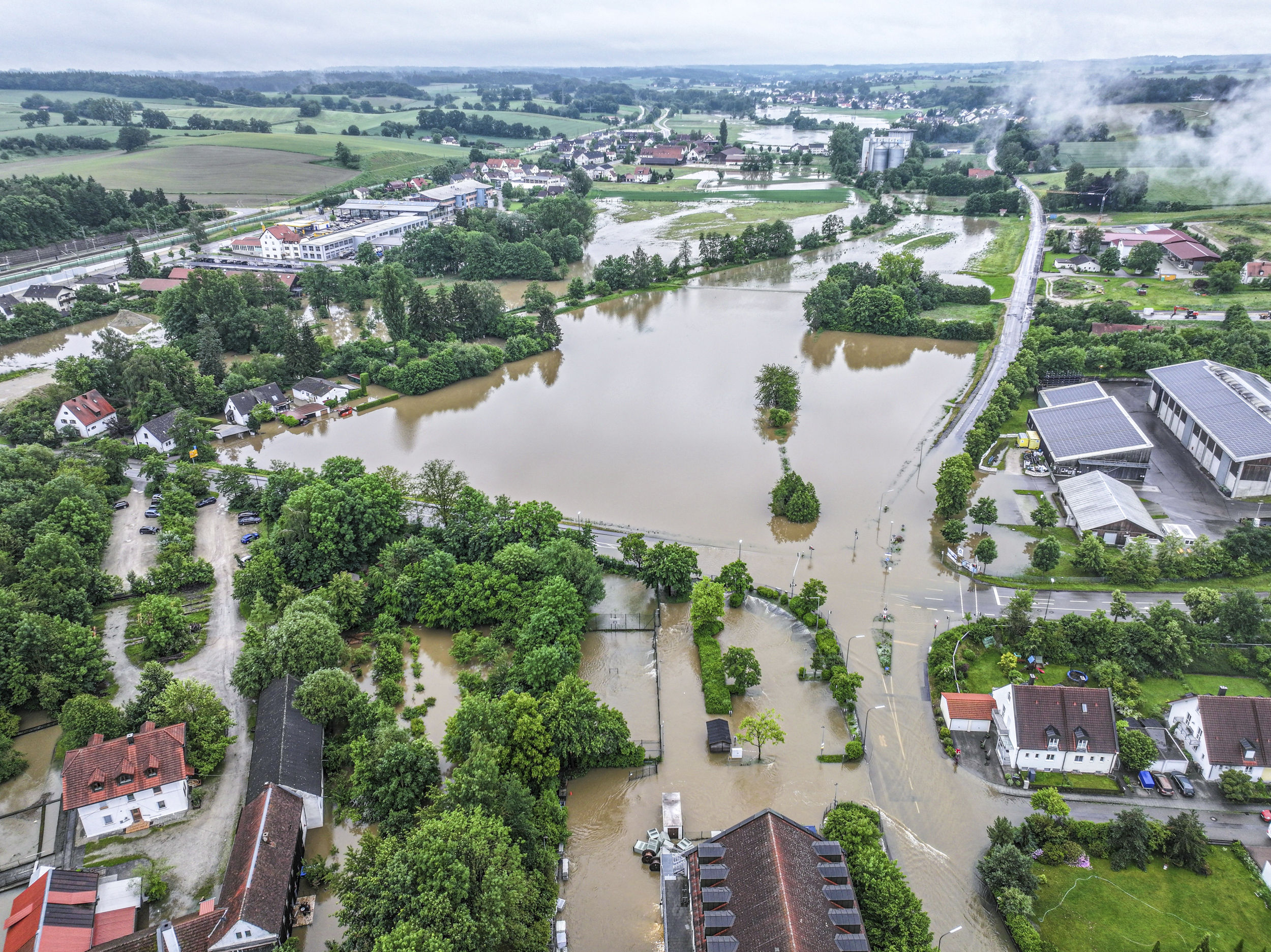 ▲▼  德國南部連日暴雨引發洪災。（圖／達志影像／美聯社）