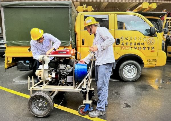 ▲豪雨來襲！台電桃園區處全力戒備防雨減災