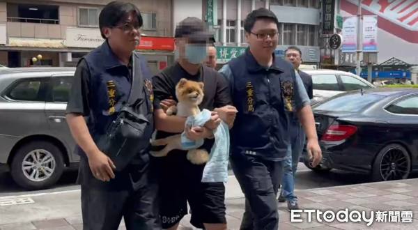 ▲新北市警局鷹眼隊日前偵破三重滅門案，逮捕張姓嫌犯和其愛犬糯米。（圖／記者陳以昇攝）