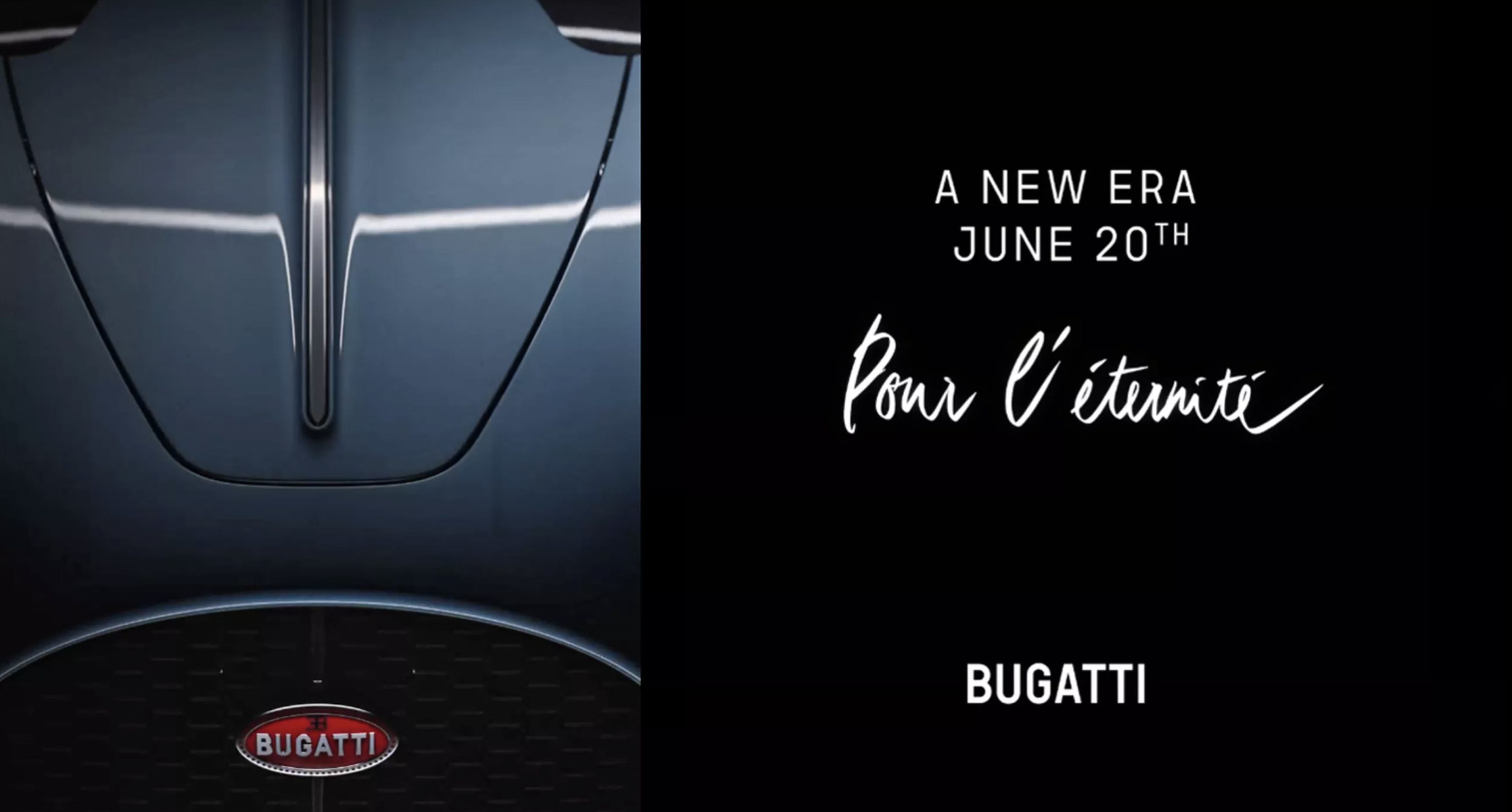 ▲Bugatti新V16超跑預告6/20亮相 。（圖／翻攝自Bugatti）
