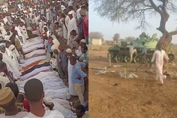 ▲▼蘇丹準軍事團體「快速支援部隊」（Rapid Support Forces, RSF）5日攻擊一座村莊，民運人士表示有逾百人因此喪命。（圖／翻攝自X）