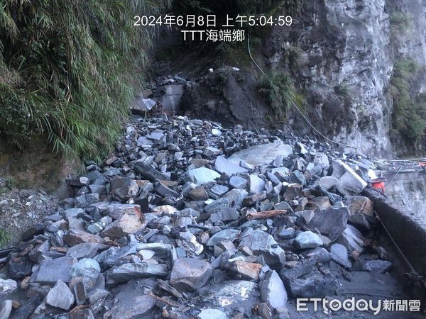 ▲臺20線路部分路段封閉。（圖／記者楊漢聲翻攝）