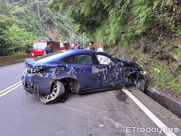 ▲▼106線BMW車禍             。（圖／記者陸運陞翻攝）