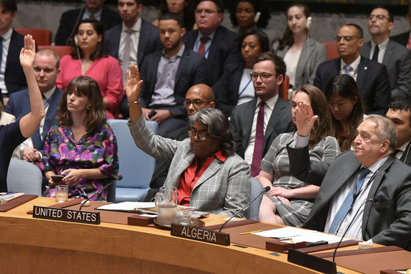 ▲▼聯合國安理會通過「美國版」加薩停火協議。（圖／路透）