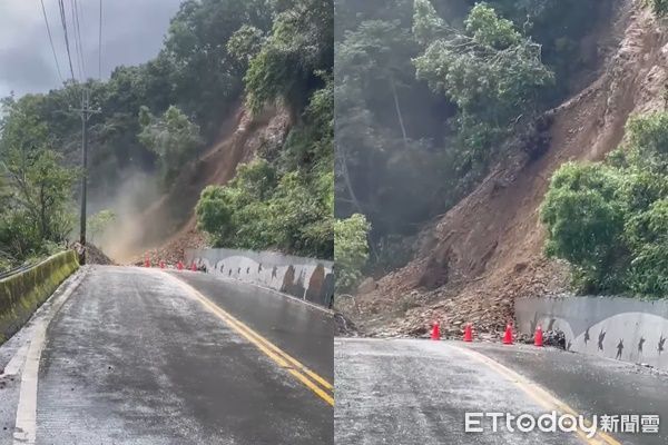 ▲▼             南投奧萬大園區聯外道路投85線邊坡又坍方。（圖／民眾提供）