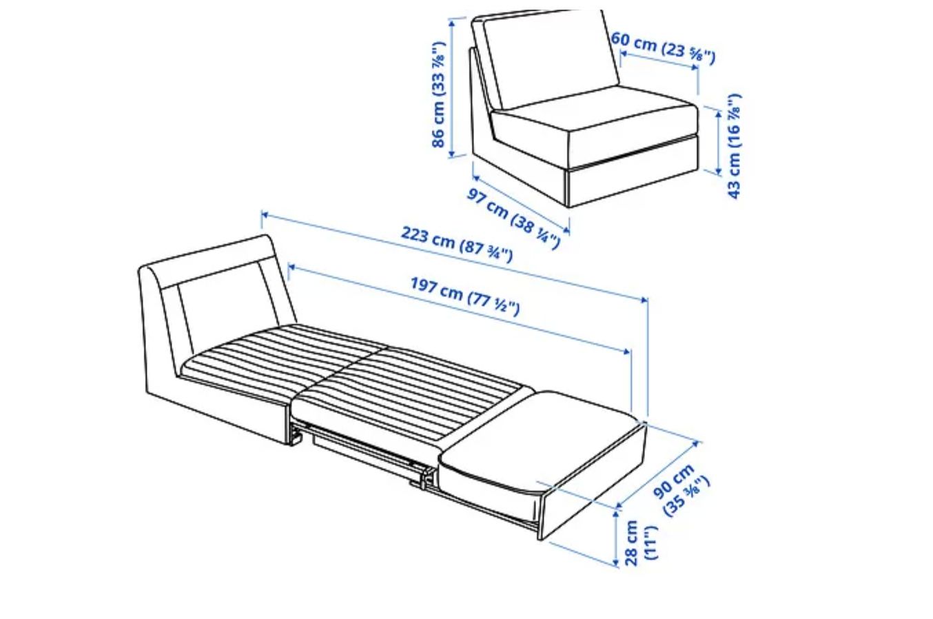 ▲IKEA KIVIK單人沙發。（圖／翻攝IKEA官網）