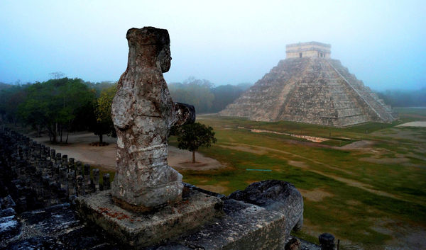 ▲▼墨西哥猶加敦州的馬雅文明奇琴伊察（Chichen Itza）古城遺址與金字塔。（圖／路透）