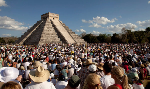 ▲▼墨西哥猶加敦州的馬雅文明奇琴伊察（Chichen Itza）古城遺址與金字塔。（圖／路透）