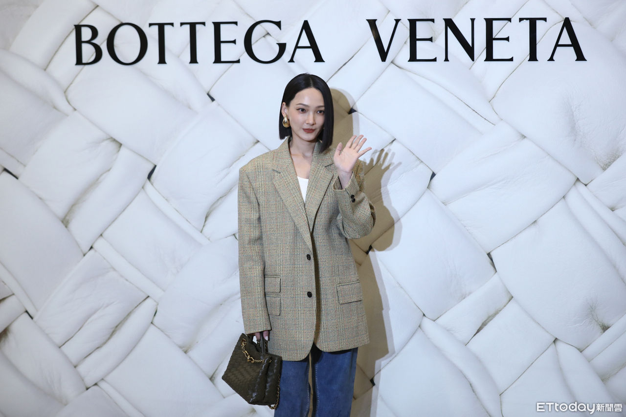 ▲林映唯出席Bottega Veneta 台北101旗艦店開幕活動。（圖／記者林敬旻攝）