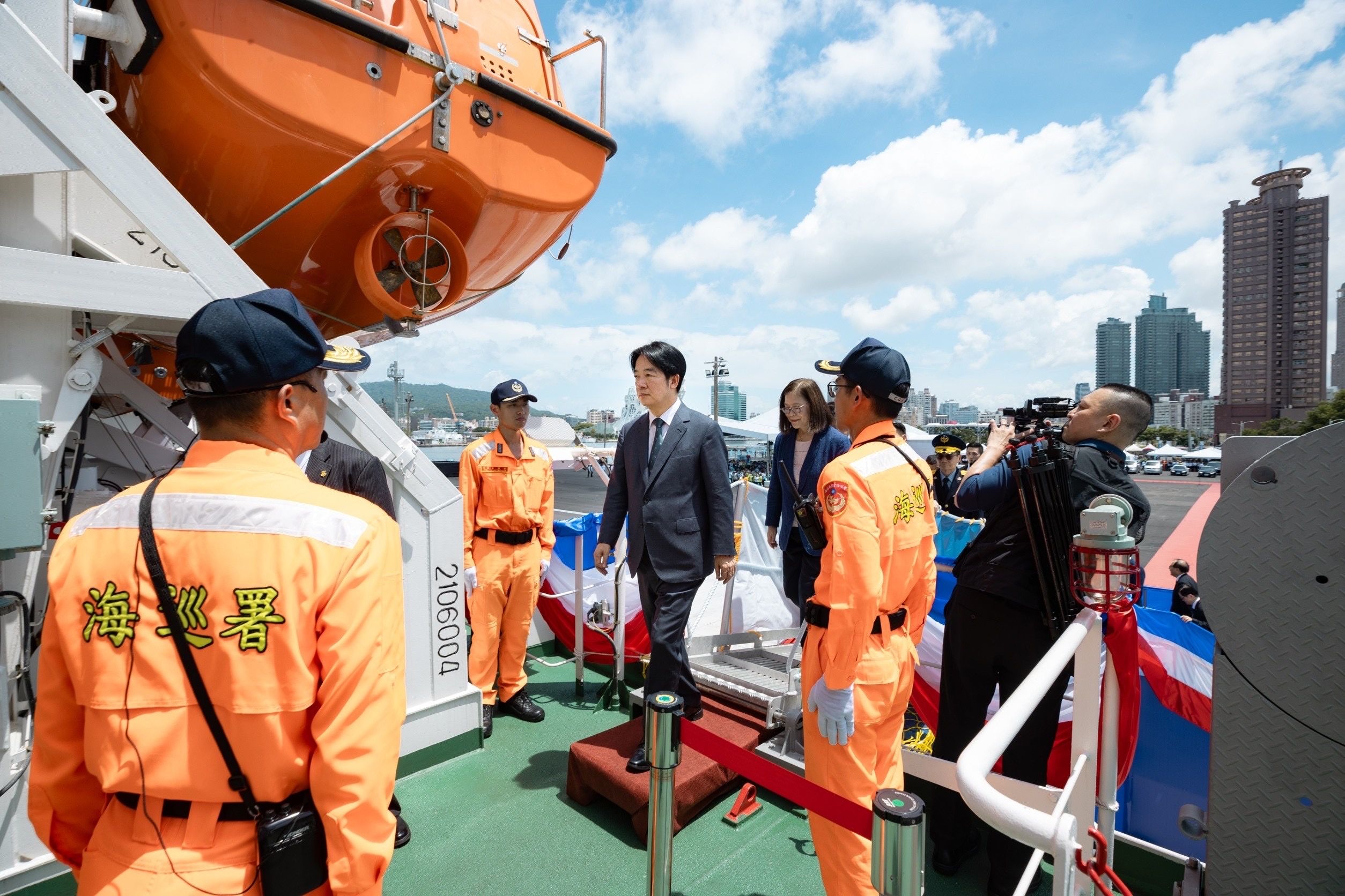 ▲▼總統賴清德出席「第五屆國家海洋日慶祝活動暨雲林艦成軍典禮」。（圖／總統府提供，下圖同）