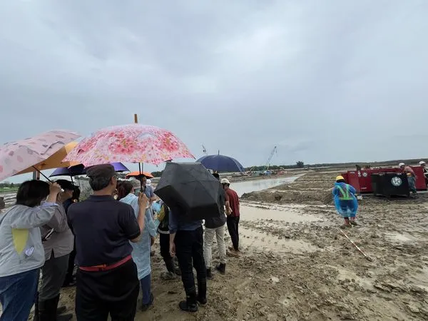 ▲▼台積電嘉義廠疑似挖到遺跡，目前已依法暫時停工             。（圖／民眾提供）