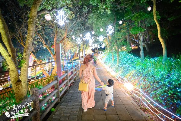 ▲▼大古山登山步道公園夏日繽紛派對 最新點燈活動時間　欣賞城市燈海，來趟森林裡的奇幻旅程。（圖／部落客滿分提供）