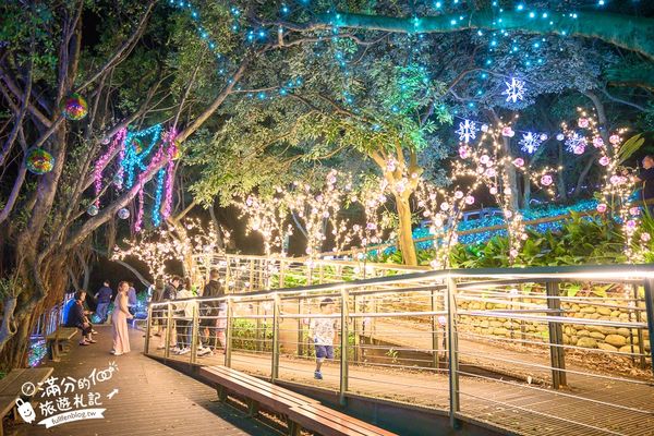 ▲▼大古山登山步道公園夏日繽紛派對 最新點燈活動時間　欣賞城市燈海，來趟森林裡的奇幻旅程。（圖／部落客滿分提供）