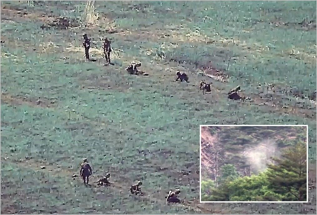 ▲▼北韓軍在前線地帶埋設地雷，卻反而誤踩重傷、死亡。（圖／南韓聯合參謀本部）