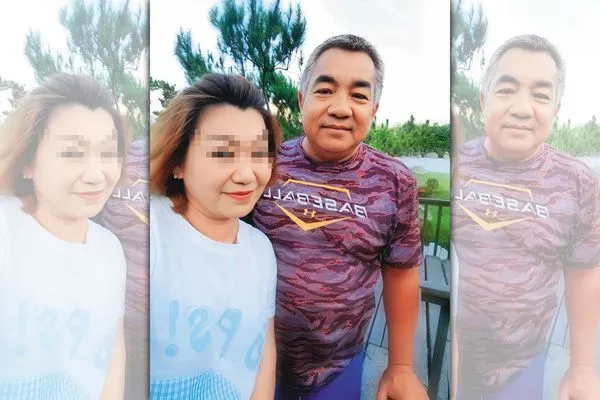 兄弟象一代球星王俊郎（右）正大光明和小三（左）同進同出，還毫不避諱地發在臉書的公開貼文。（翻攝王俊郎臉書）