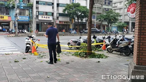 ▲▼    松江路一名50歲男子疑似墜樓，命危送醫搶救。（圖／記者黃彥傑攝）