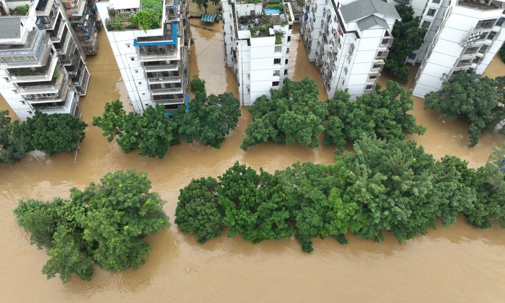 ▲▼廣西桂林爆發1998年以來最大洪患。（圖／翻查攝自新華社）