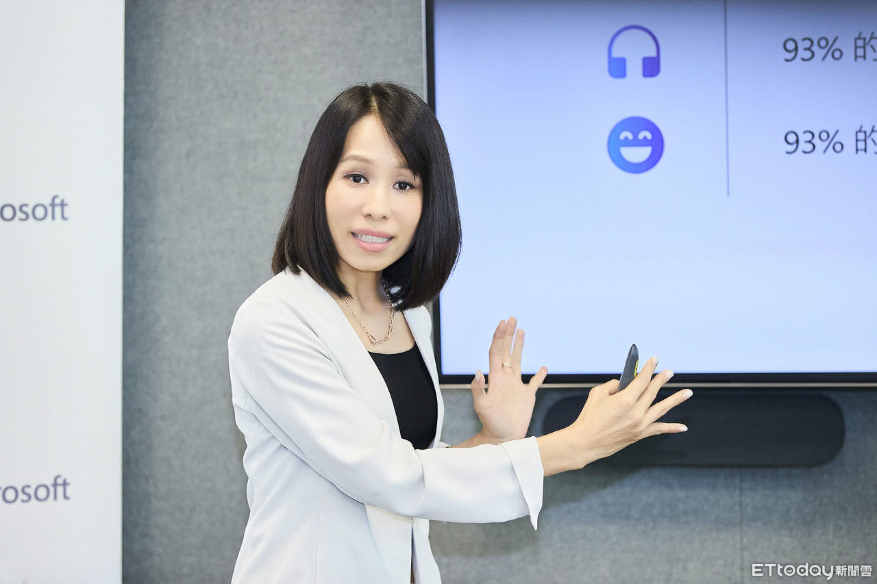 ▲台灣微軟大型企業商務事業群總經理李倩分享，企業在AI領導力有「5大成功關鍵」。（圖／微軟提供）