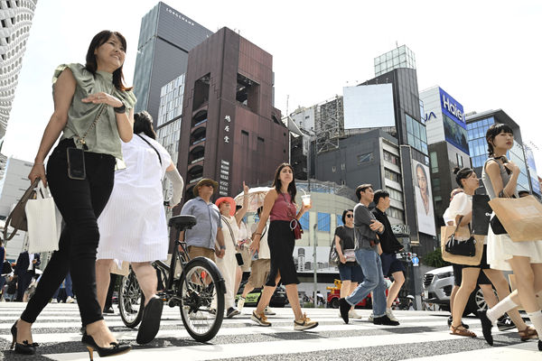 ▲▼2024年6月24日，日本東京出現高溫，。（圖／達志影像／美聯社）