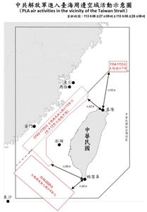 藍委才喊同根生！18共機持續侵擾「兩面繞台」　最近離基隆42浬