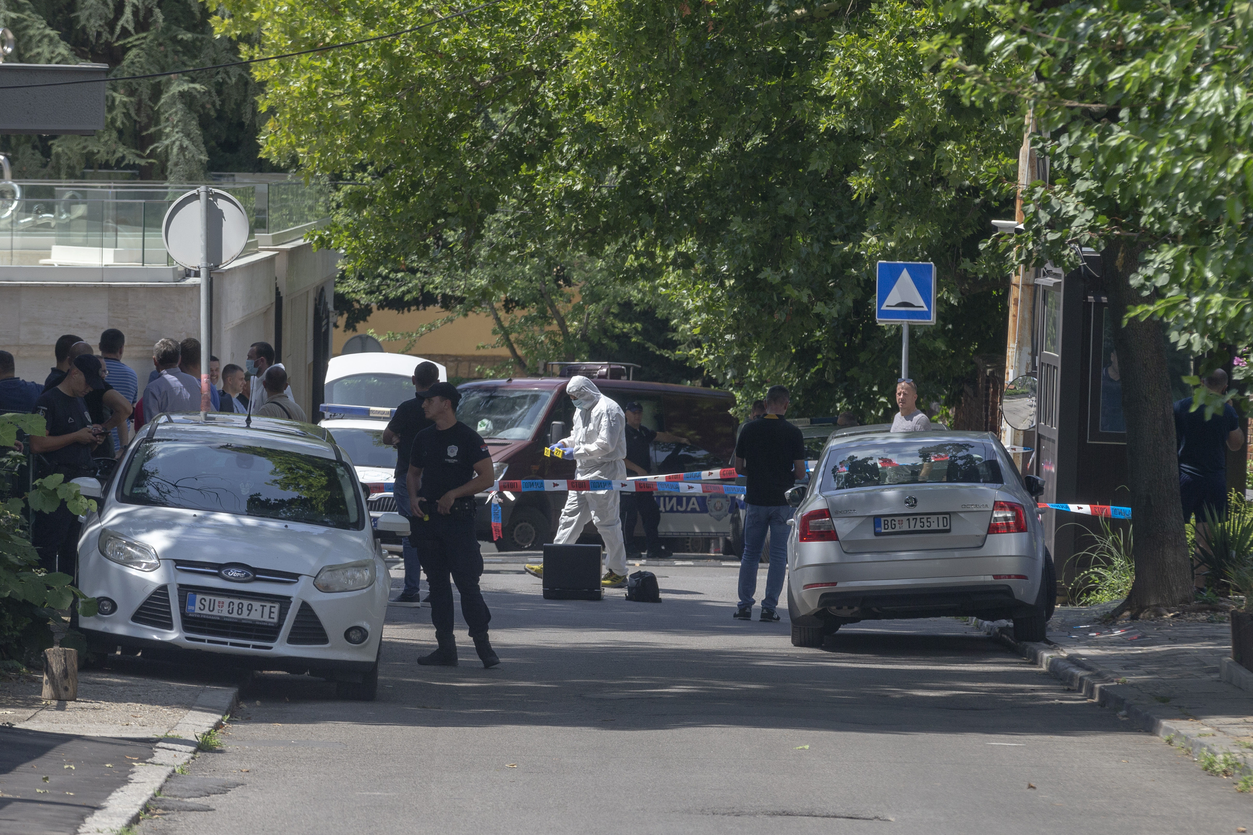 襲擊以色列大使館男子被擊斃　塞爾維亞總統稱是恐攻。（圖／達志影像／美聯社）