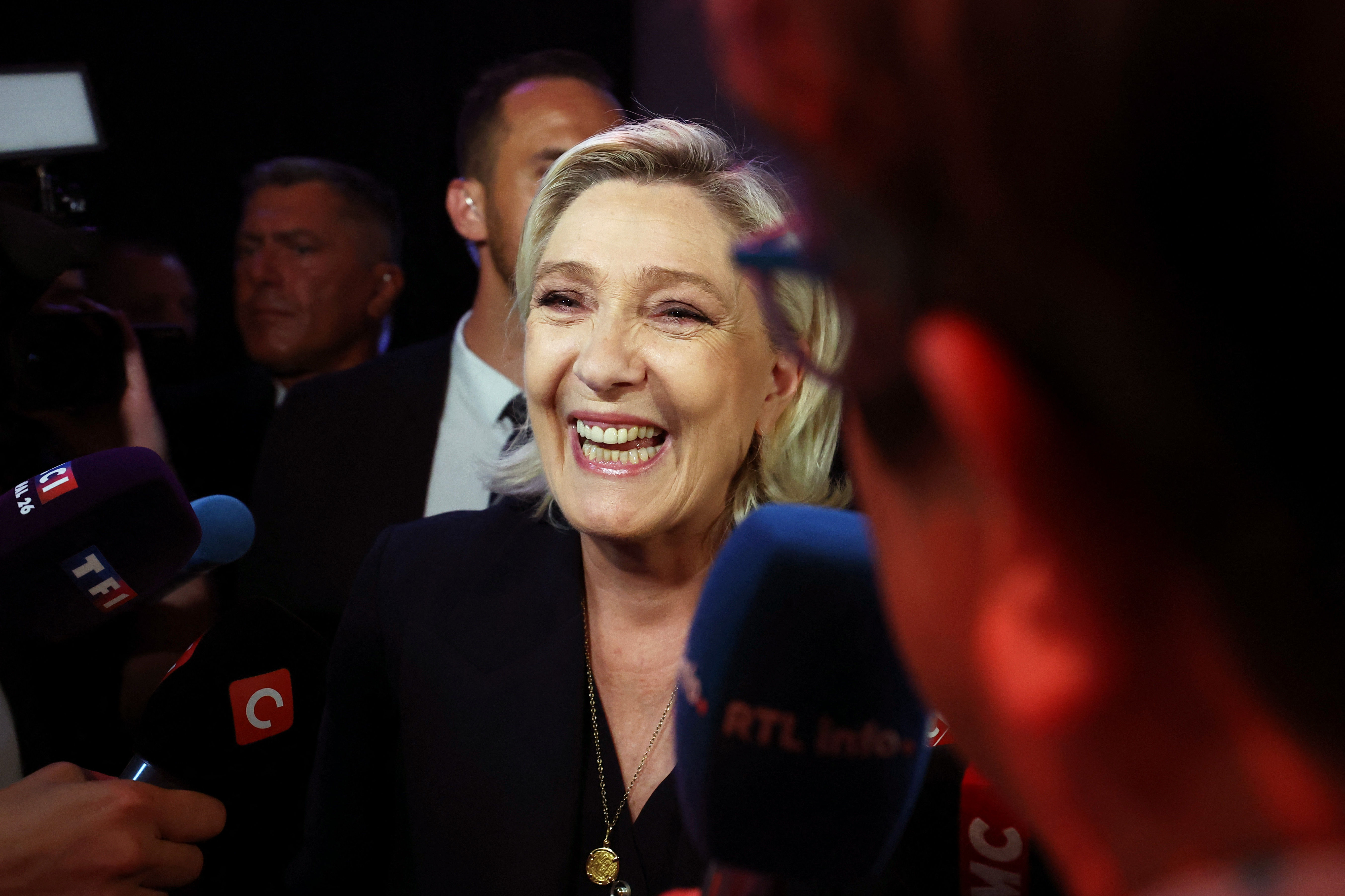 ▲▼ 極右翼政黨領袖瑪琳．雷朋（Marine Le Pen）。（圖／路透）