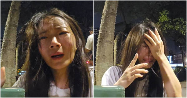 南韓女實況主「五月」29日晚間在板橋林家花園附近直播時，突身體不適昏倒在地，被目擊民眾緊急送醫。（圖／翻攝五月twitch直播）