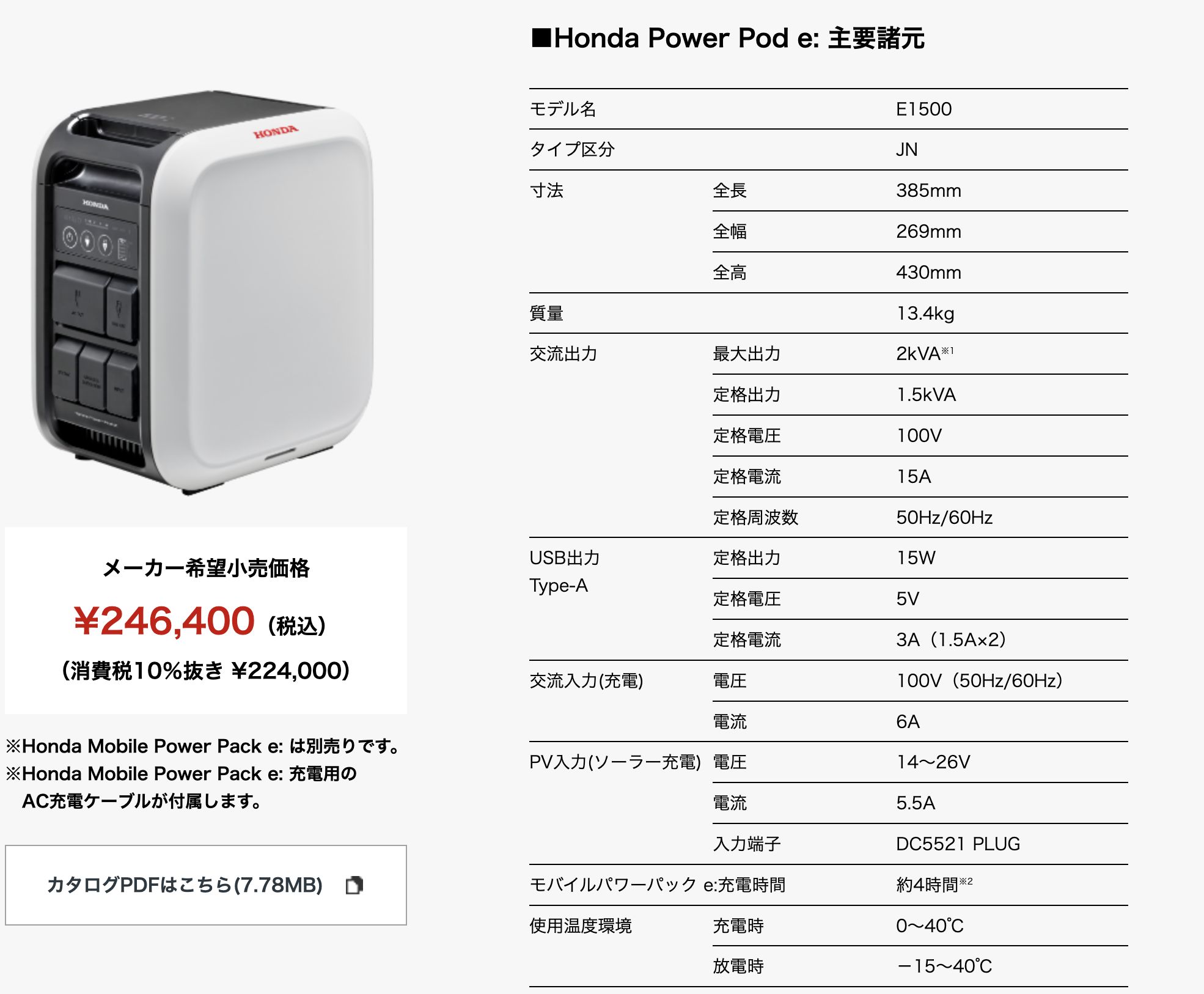 ▲Honda Power Pod e:萬用行動電源。（圖／翻攝自Honda）