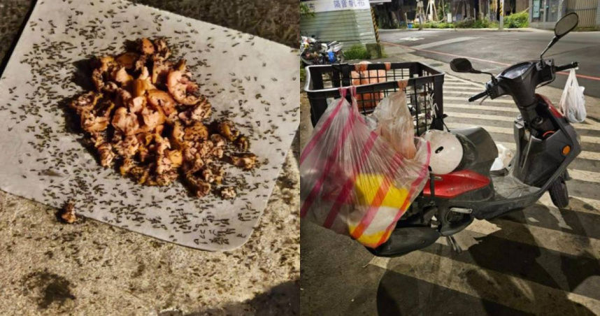 新北市1名網友抱怨，某位婦人常常騎車在土城區四處投餵流浪貓狗。（圖／翻攝自爆料公社）