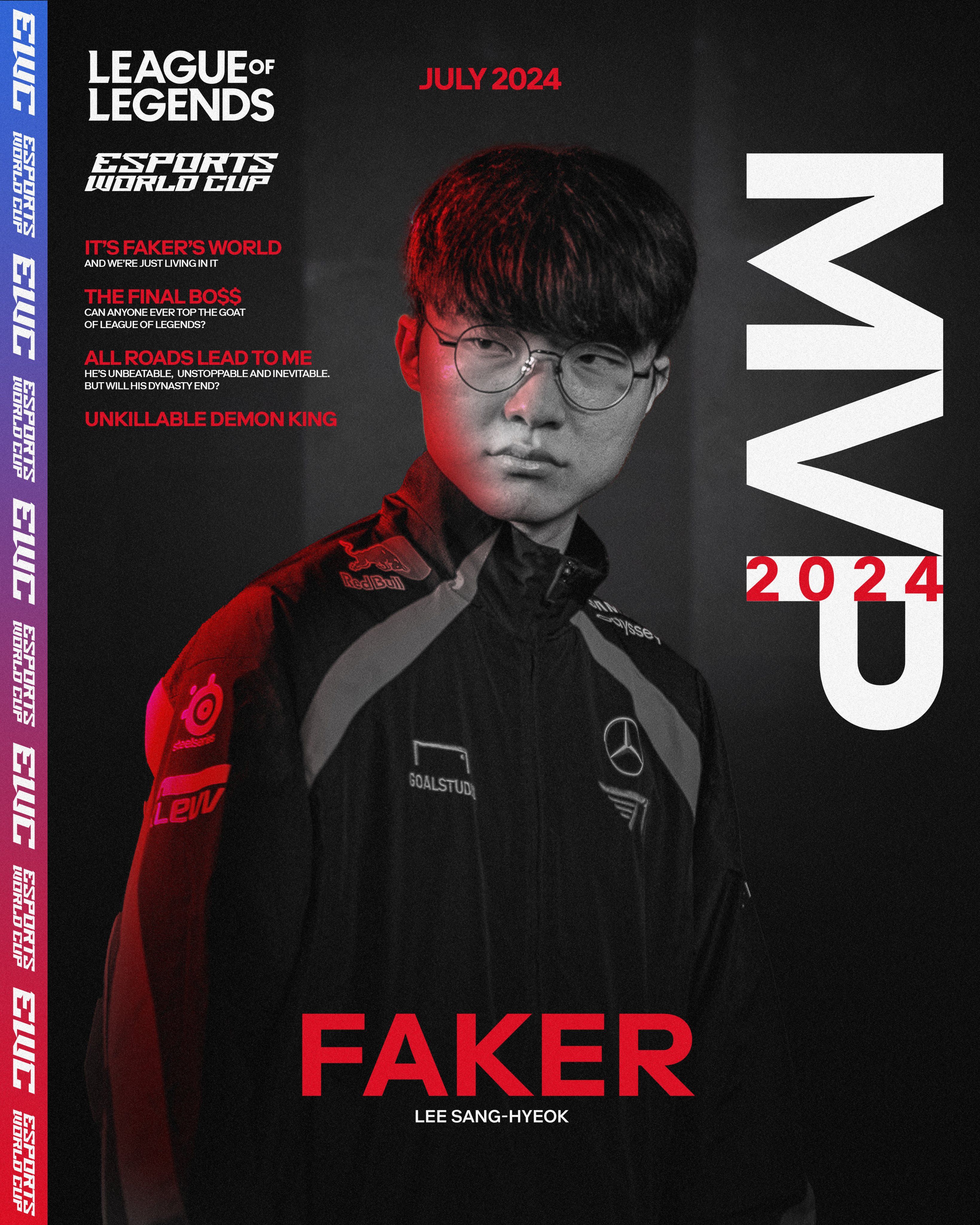 ▲▼Faker MVP。（圖／EWC）