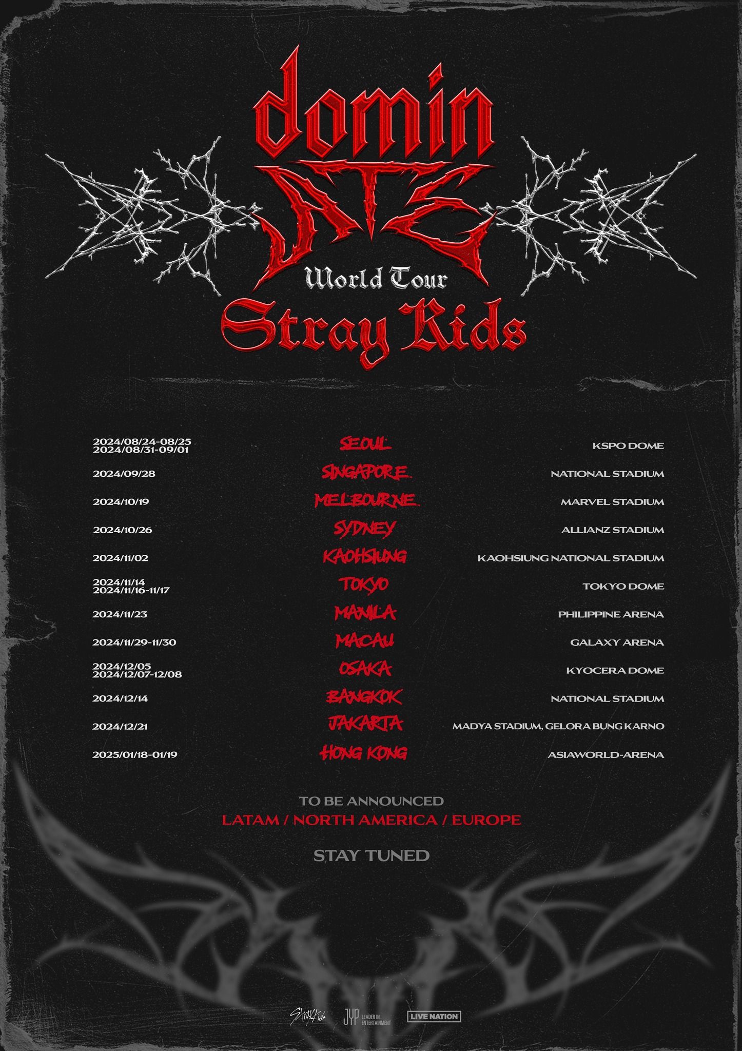 ▲▼Stray Kids宣佈來台開唱！　11月登高雄世運主場館。（圖／翻攝自Facebook／Stray Kids）