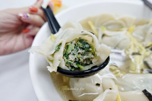 ▲▼西門餛飩湯 上海口味雪菜餛飩。（圖／部落客水晶安蹄提供）