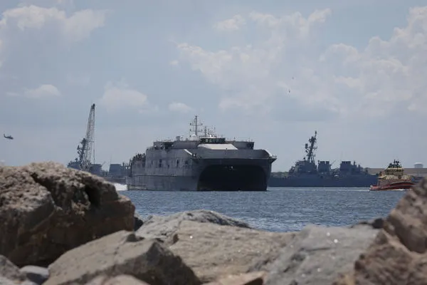 ▲▼先鋒級遠征快速運輸船伯靈頓號（USNS Burlington ,T-EPF 10）。（圖／美國海軍）