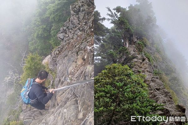 ▲▼干卓萬十八連峰山友摔傷             。（圖／記者高堂堯翻攝）