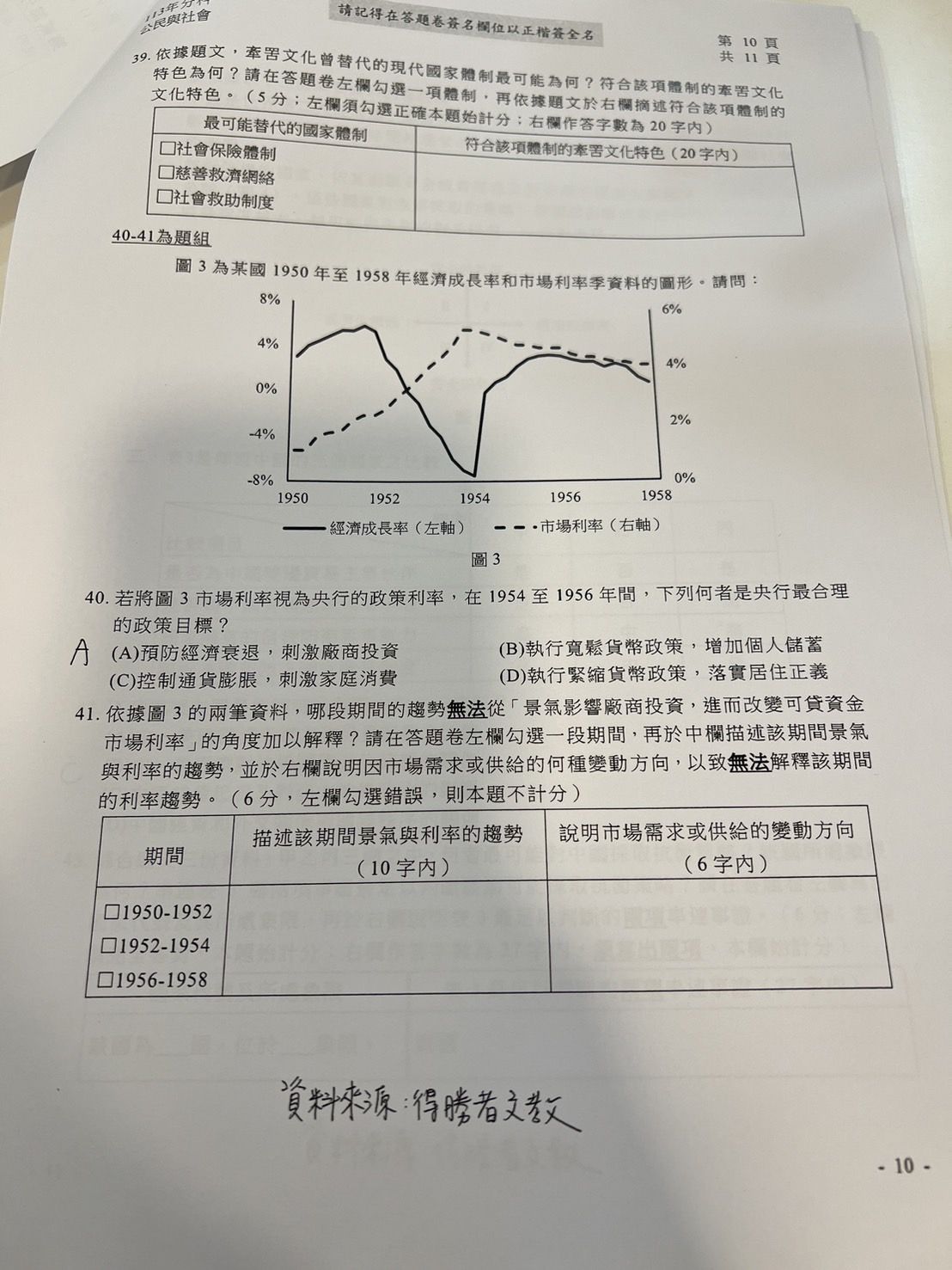 ▲得勝者文教提供公民與社會參考解答。（圖／得勝者文教提供）