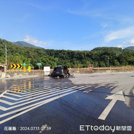 ▲▼花蓮林姓男子偷走老闆的車子，又酒駕自撞水泥護欄骨折             。（圖／記者柯政誟翻攝）