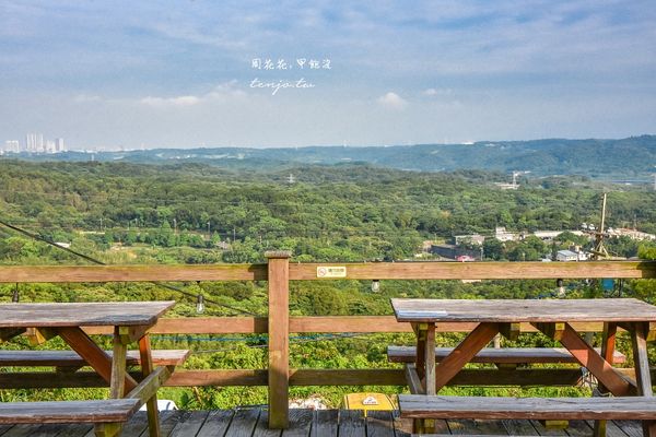 ▲▼桃園夜景餐廳151高地景觀咖啡廳，桃園大古山夜景餐廳推薦，可看海看夕陽欣賞飛機起降。（圖／周花花提供）