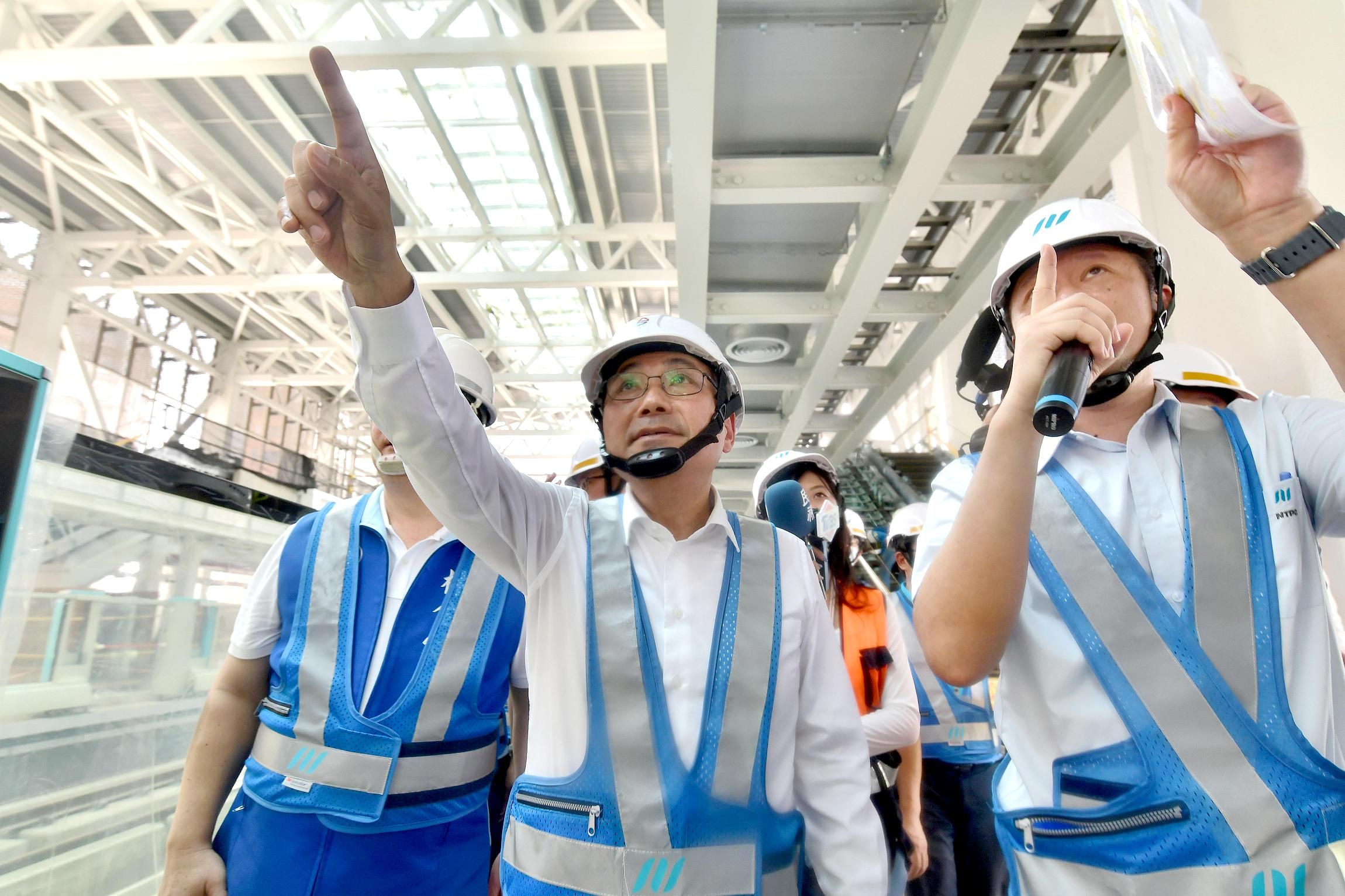 ▲侯友宜緊盯捷運三鶯線施工進度。（圖／新北市捷運工程局提供）