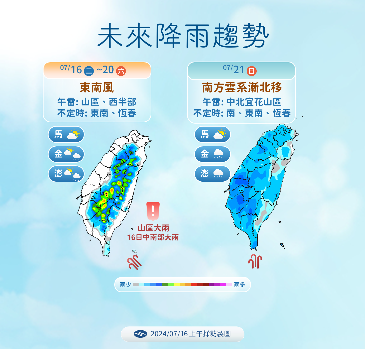 ▲▼天氣趨勢。（圖／氣象署提供）