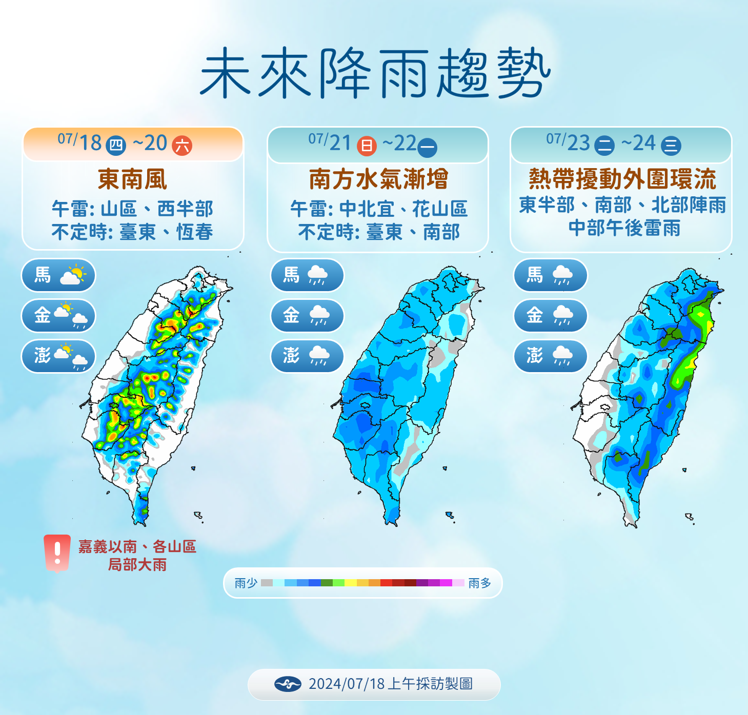 ▲▼天氣趨勢。（圖／氣象署提供）