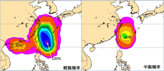 ▲▼高溫燈號。（圖／中央氣象署）