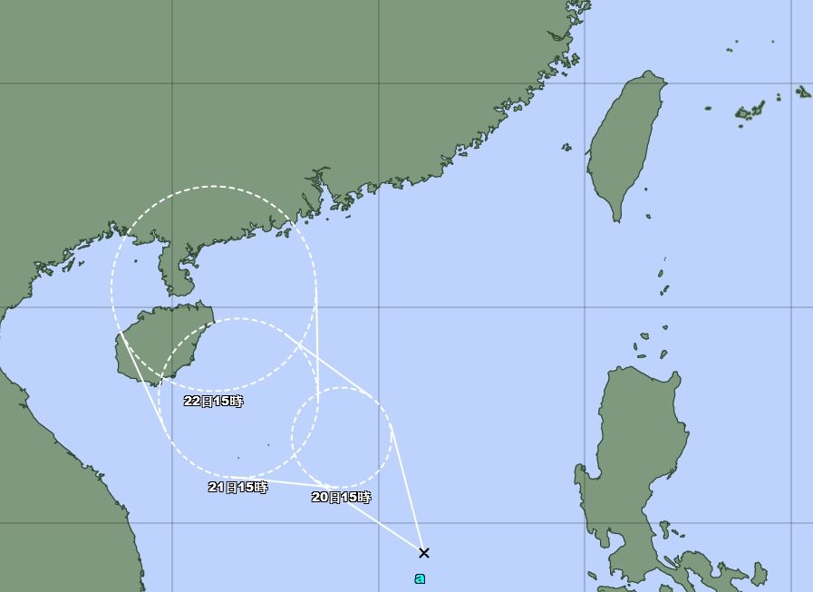 ▲▼熱帶低壓生成。（圖／翻攝日本氣象廳）