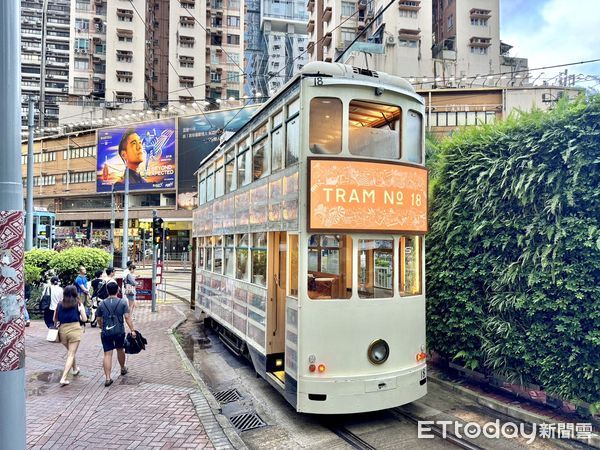 ▲香港電車「TRAM No.18」屬於派對電車之一,香港旅遊。（圖／記者彭懷玉攝）