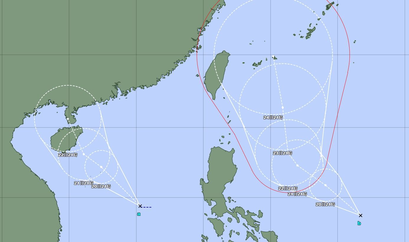 ▲西太平洋海面將至少出現2個熱帶系統。（圖／翻攝自Facebook／台灣颱風論壇｜天氣特急）