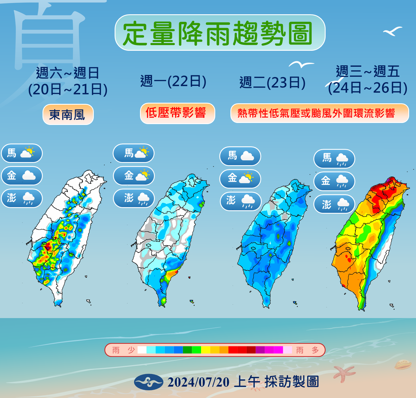 ▲▼天氣趨勢。（圖／氣象署提供）