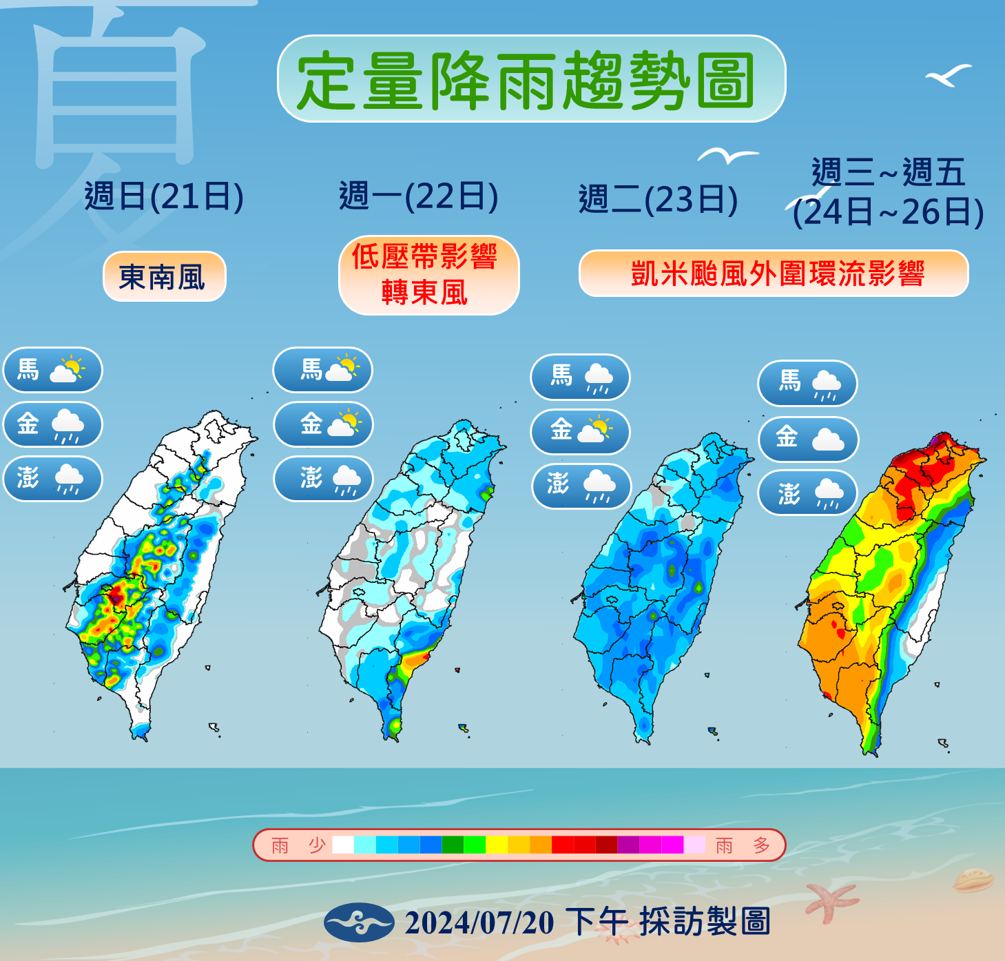 ▲▼天氣趨勢。（圖／氣象署提供）