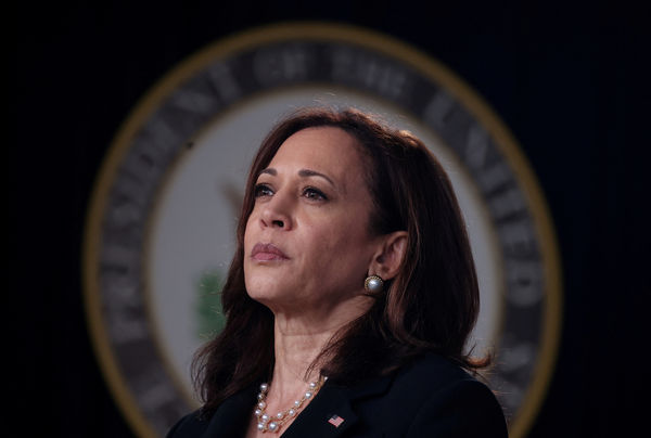 ▲▼美國副總統賀錦麗（Kamala Harris）有意接替拜登競選2024。（圖／路透）